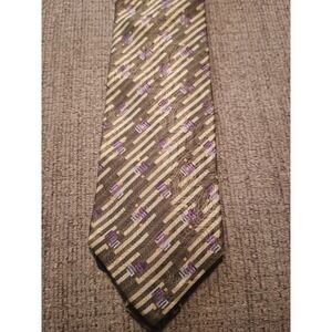 Don Loper beverly hills‎ Men's tie Green Geometric